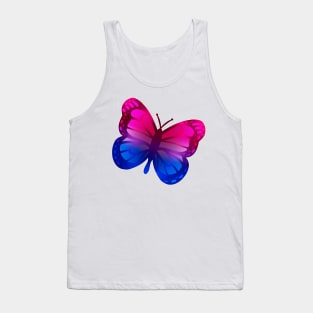 LGBTQ+ Pride Butterfly - Bisexual Tank Top